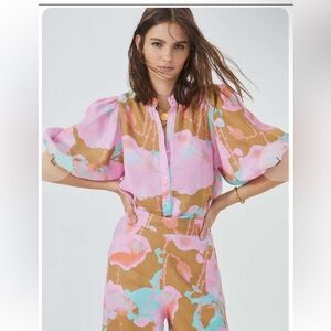 Lanhtropy bubble shirt linen new